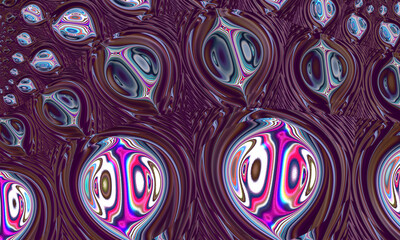 Beautiful abstract background for art projects, cards, business, posters. 3D illustration, computer-generated fractal