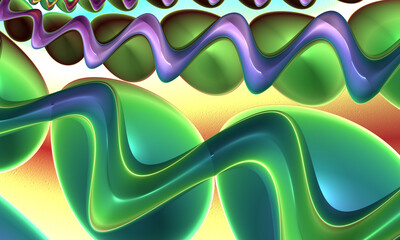 Beautiful abstract background for art projects, cards, business, posters. 3D illustration, computer-generated fractal