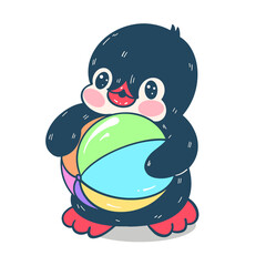  funny cartoon penguin