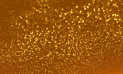 Abstract golden bokeh wall. Beautiful background for card, art projects, business, template, banners