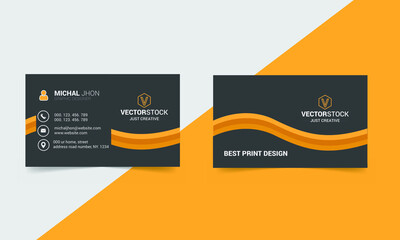 Modern Corporate Business Card & Visiting Card Template