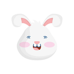 cute rabbit happy easter character