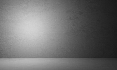 3D rendering dark concrete wall backdrop