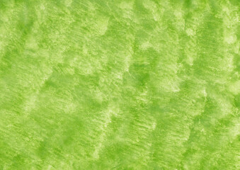 Green abstract background, hand-painted texture, watercolor painting, splashes, drops of paint, paint smears. Design for backgrounds, wallpapers, covers and packaging, wrapping paper.