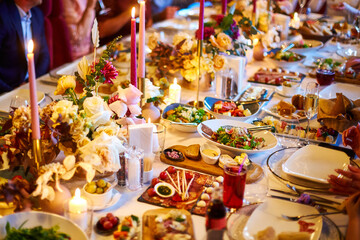 buffet reception snacks
