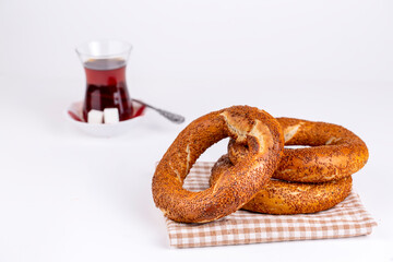Turkish bagel and Turkish tea