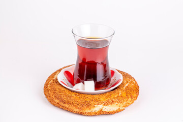 Turkish bagel and Turkish tea