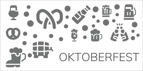 oktoberfest icon set