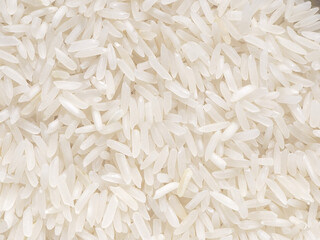 grains of Thai jasmine rice as background