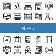 news icon set