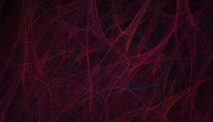 Abstract purple and red lines, different directions and waves.