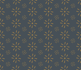 Japanese style retro vintage seamless pattern background flower