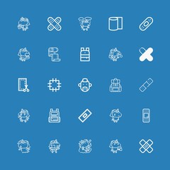 Editable 25 patch icons for web and mobile