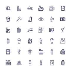 Editable 36 barrel icons for web and mobile