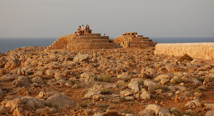 Obraz premiumPuesta de sol en Menorca Islas Baleares España