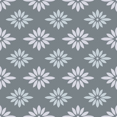 Japanese style retro vintage seamless pattern background flower