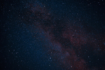 Night sky with milky way. Natural image.