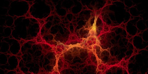 Abstract fiery lightning in different directions. Abstract background for design. Good for print or as a pattern for the design of posters, cards, invitations or websites.3D rendering