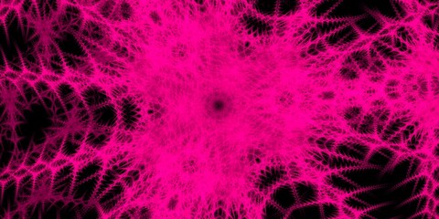 Abstract pink snowflake, background for design.