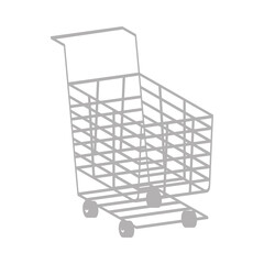 shopping cart market isolated icon