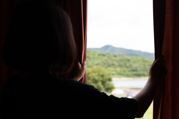 Lifestyle of women stay at home after the outbreak of Covid