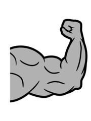 Bizeps starker Arm Hand Junge Clipart Design
