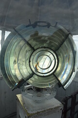 Fresnel lens in a lighthouse