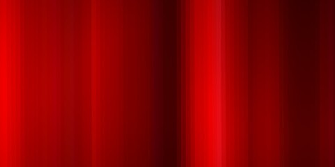 Red curtain, red and black vertical stripes.