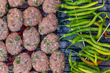 making delicious barbecue meatballs