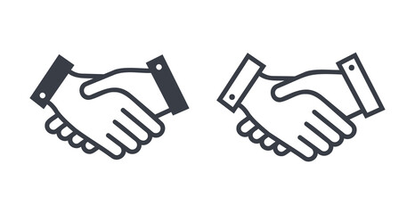 Obraz premium Handshake icon vector design