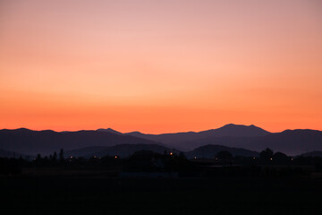 Obraz premium sunrise over the mountains