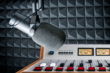 Professional microphone and sound mixer