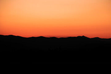 sunrise over the mountains
