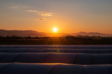 Obraz premium sunrise over the mountains
