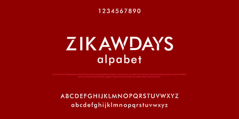 Abstract minimal modern alphabet fonts. Typography technology future creative font. vector illustraion