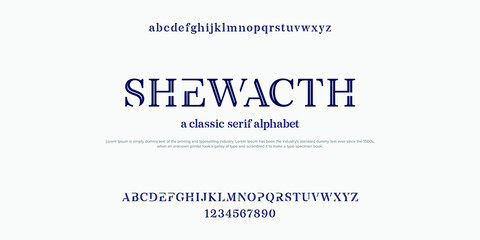 Elegant awesome alphabet letters font and number. Classic Lettering Minimal Fashion Designs. Typography fonts regular. vector illustration