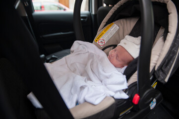 After 45 days in a neonatal nursery, a premature boy goes home.