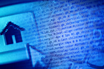 Program code on a monitor