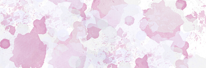 Billboard banner. Sale banner for web page, mobile phone, social media. Watercolor effect. Offer discount template design. Horizontal banner. Watercolor stains and brushes.