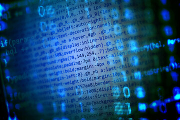 Program code on a monitor