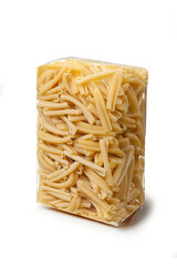 pasta packaging isolated on white background - casarecci