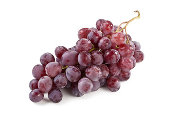Obraz premium Red grapes isolated on white background