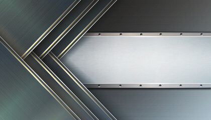  Abstract background with dark metal plates.