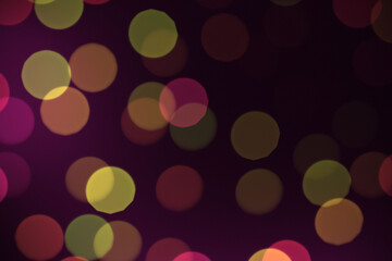 Abstract bokeh illustration. Blurred Glitter lights  texture background. 