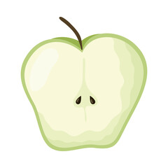 apple fresh fruit healthy icon