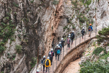 Caminito del Rey in Andalusia Spain