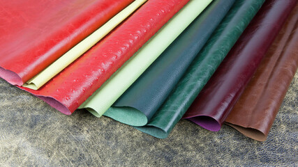 Samples of binding and decoration materials