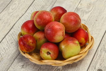 Sweet tasty fresh ripe apricots