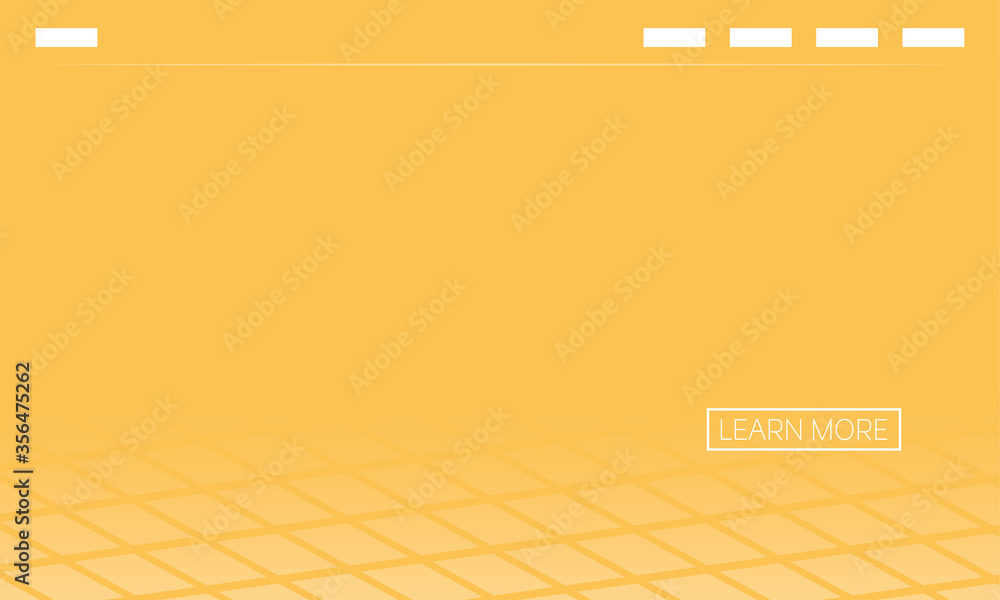 Poster web page template with elearning