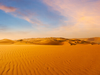 Sand dunes in the Empty Quarter (Rub' al Khali) Saudi Arabia